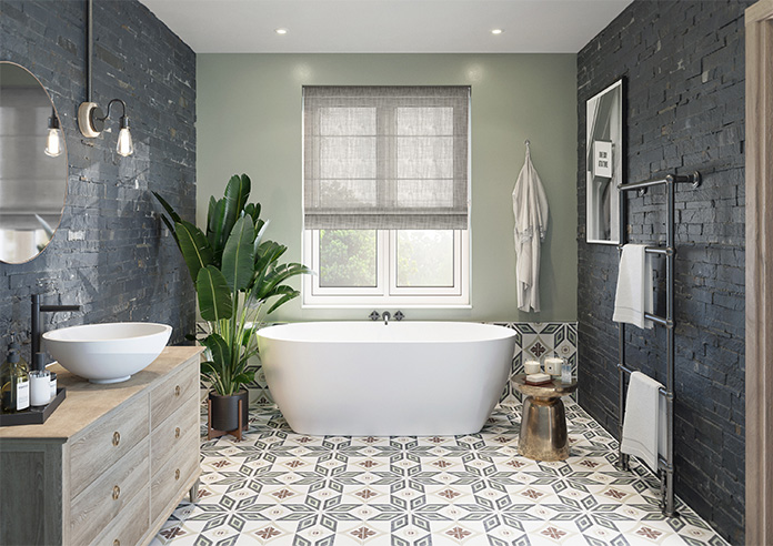 Siena Voile, Elephant Grey - Twist&Fit Roman Blind - Image 8